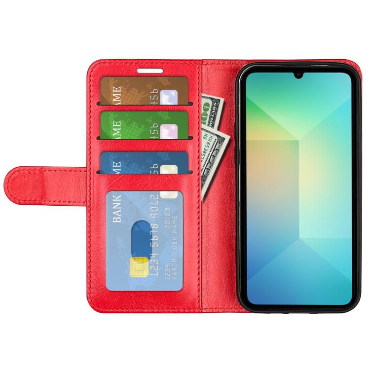 For Samsung Galaxy A06 5G R64 Texture Horizontal Flip Leather Phone Case