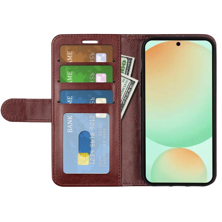 For Samsung Galaxy S25 FE 5G R64 Texture Horizontal Flip Leather Phone Case