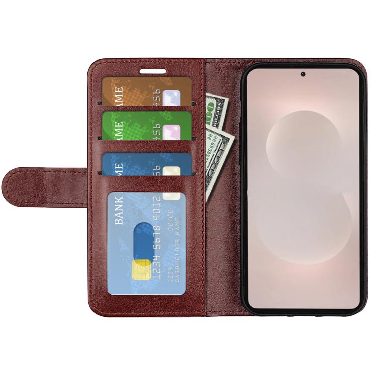For Samsung Galaxy S26 Edge 5G R64 Texture Horizontal Flip Leather Phone Case