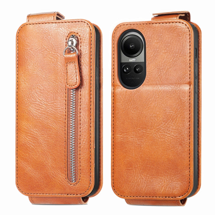 For OPPO Reno10 / 10 Pro Global Zipper Wallet Vertical Flip Leather Phone Case