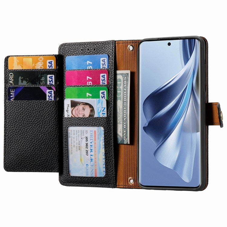 For OPPO Reno10 / 10 Pro Global Love Zipper Lanyard Leather Phone Case