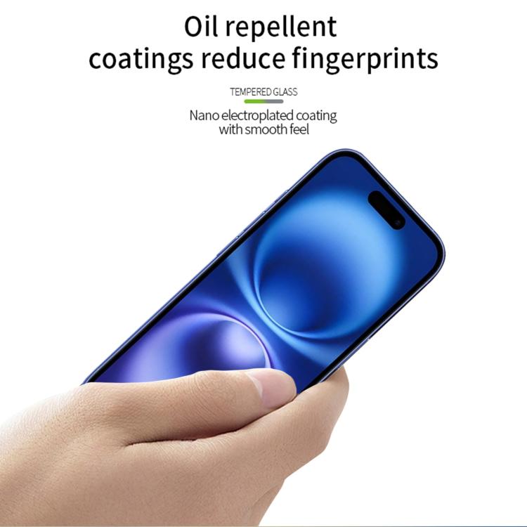 For iPhone 17 PINWUYO 9H 2.5D Full Screen Tempered Glass Film - Black