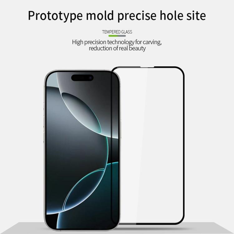 For iPhone 17 Pro Max PINWUYO 9H 2.5D Full Screen Tempered Glass Film - Black
