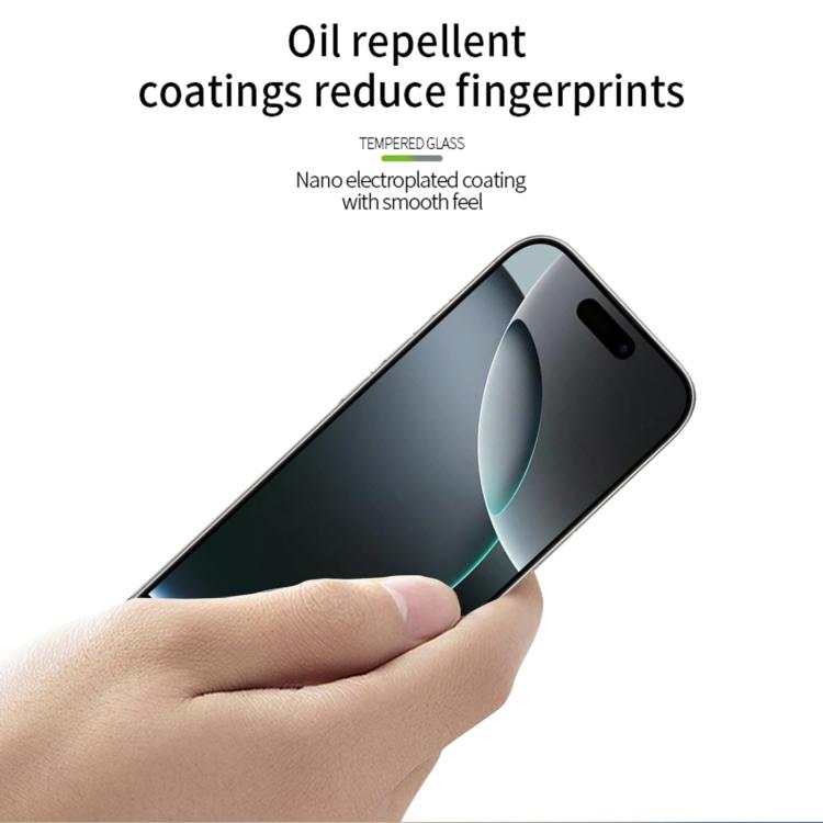 For iPhone 17 Pro Max PINWUYO 9H 2.5D Full Screen Tempered Glass Film - Black