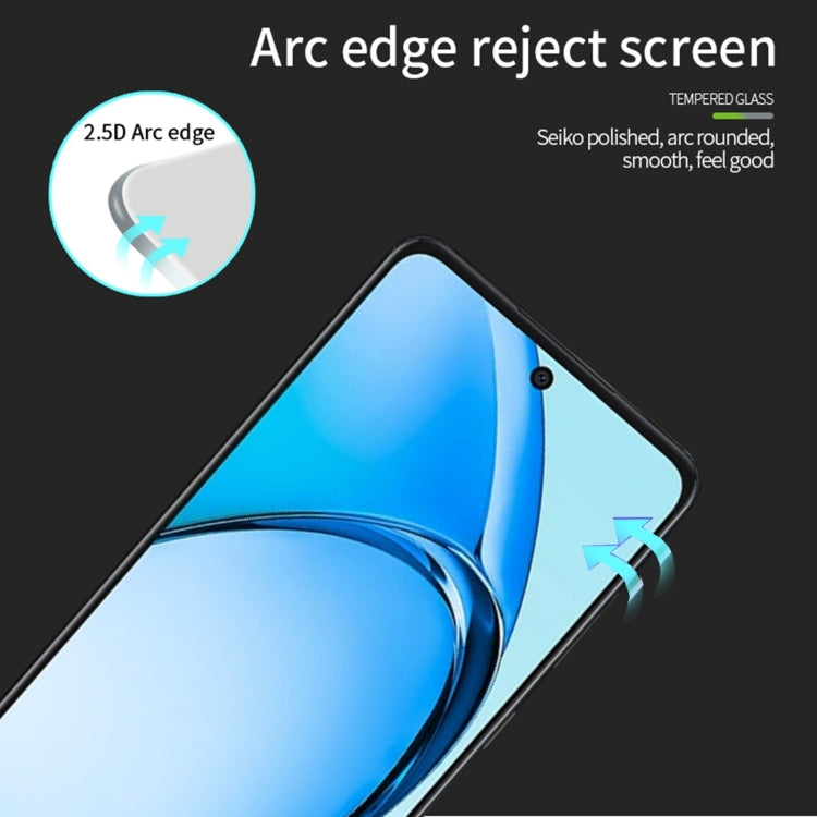 For OPPO A60 PINWUYO 9H 2.5D Full Screen Tempered Glass Film - Black
