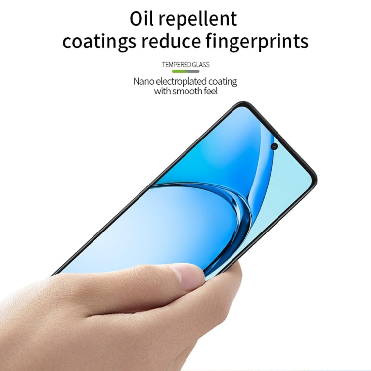 For OPPO A60 PINWUYO 9H 2.5D Full Screen Tempered Glass Film - Black