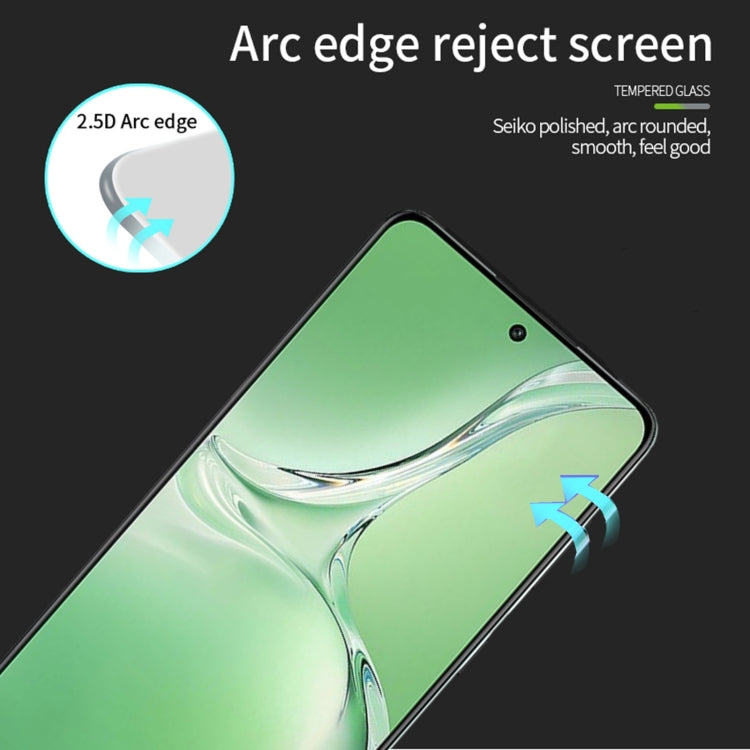 For OPPO K12 PINWUYO 9H 2.5D Full Screen Tempered Glass Film - Black