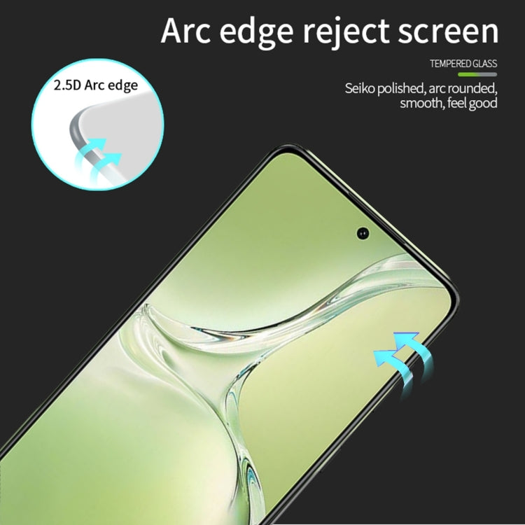 For OPPO K12x PINWUYO 9H 2.5D Full Screen Tempered Glass Film - Black