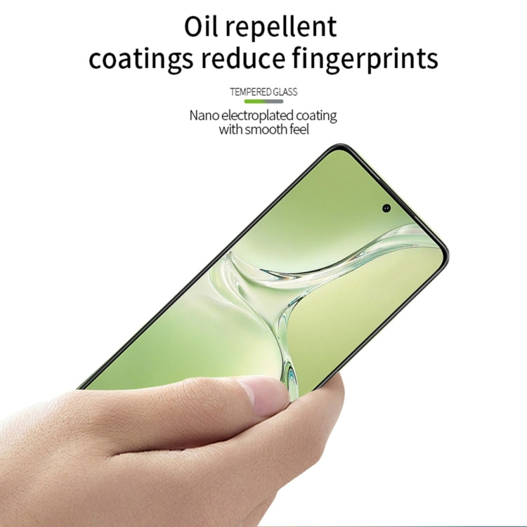 For OPPO K12x PINWUYO 9H 2.5D Full Screen Tempered Glass Film - Black