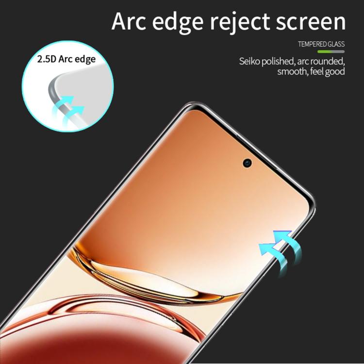 For OPPO Reno12 F / A3 PINWUYO 9H 2.5D Full Screen Tempered Glass Film - Black