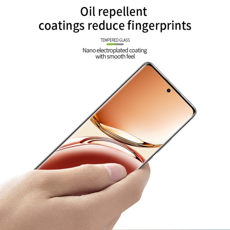 For OPPO Reno12 F / A3 PINWUYO 9H 2.5D Full Screen Tempered Glass Film - Black