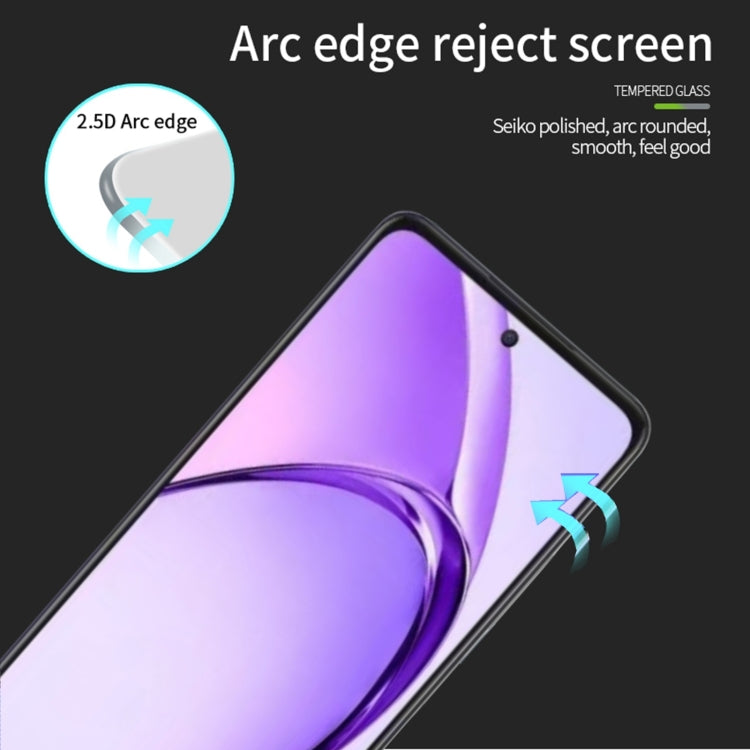 For OPPO A80 PINWUYO 9H 2.5D Full Screen Tempered Glass Film - Black