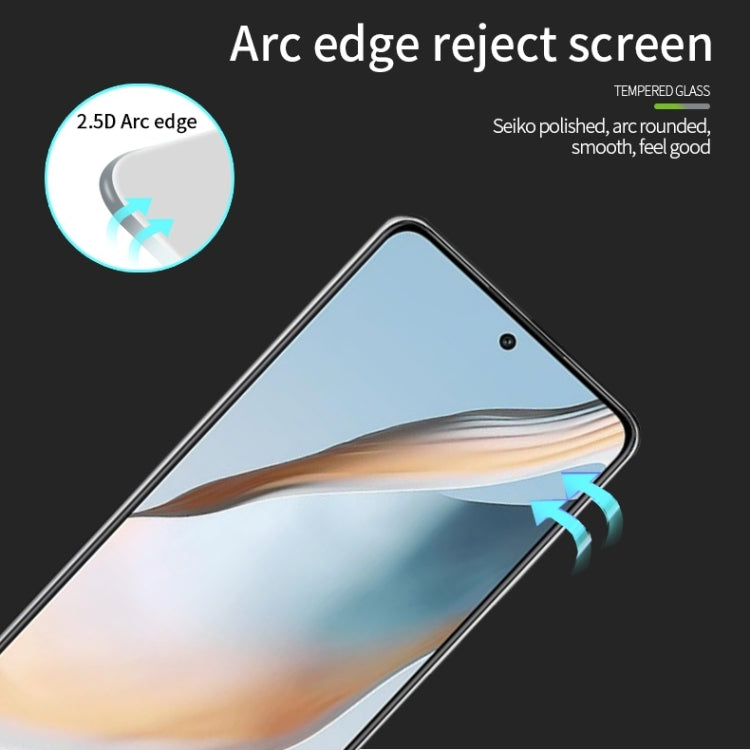 For OPPO K12 Plus PINWUYO 9H 2.5D Full Screen Tempered Glass Film - Black