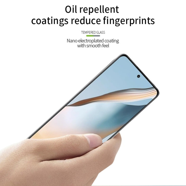 For OPPO K12 Plus PINWUYO 9H 2.5D Full Screen Tempered Glass Film - Black