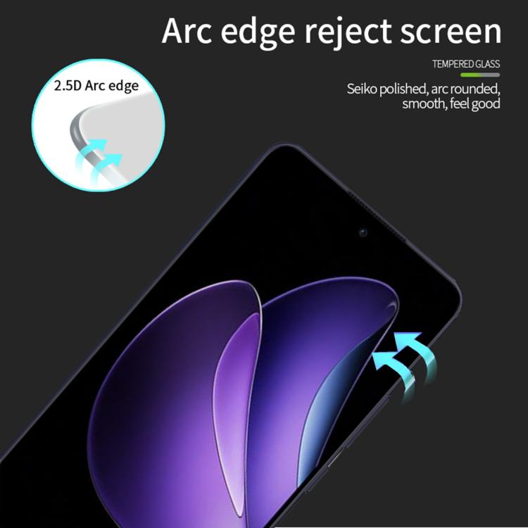 For OPPO Reno13 F 4G / 5G PINWUYO 9H 2.5D Full Screen Tempered Glass Film - Black