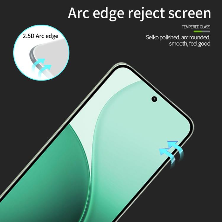 For OPPO Reno14 PINWUYO 9H 2.5D Full Screen Tempered Glass Film - Black