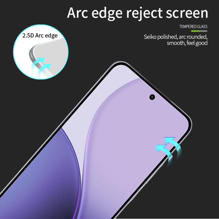 For OPPO Reno14 Pro PINWUYO 9H 2.5D Full Screen Tempered Glass Film - Black