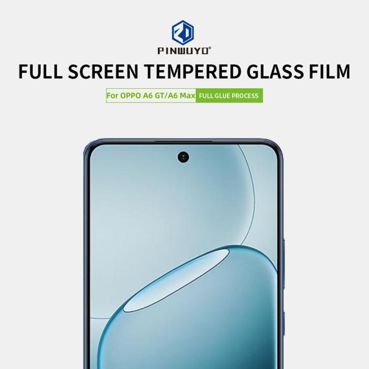 For OPPO A6 GT / A6 Max 5G PINWUYO 9H 2.5D Full Screen Tempered Glass Film - Black