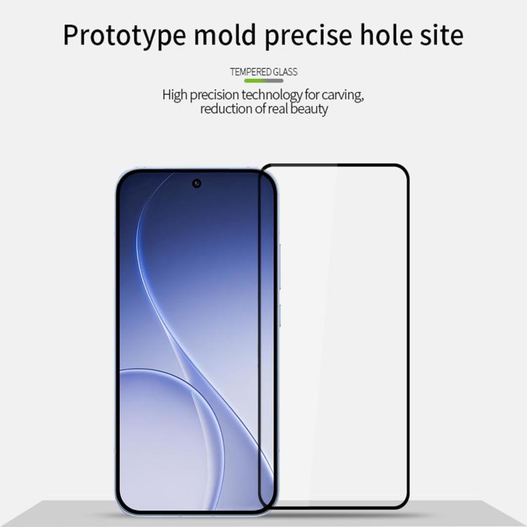 For OPPO Reno 15c 5G PINWUYO 9H 2.5D Full Screen Tempered Glass Film - Black