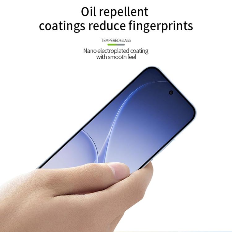 For OPPO Reno 15c 5G PINWUYO 9H 2.5D Full Screen Tempered Glass Film - Black