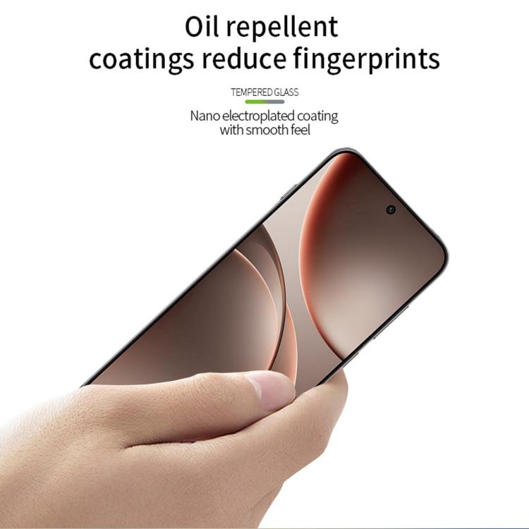 For OPPO Find X9 / Honor Magic8 Unlock PINWUYO 9H 2.5D Full Screen Tempered Glass Film - Black