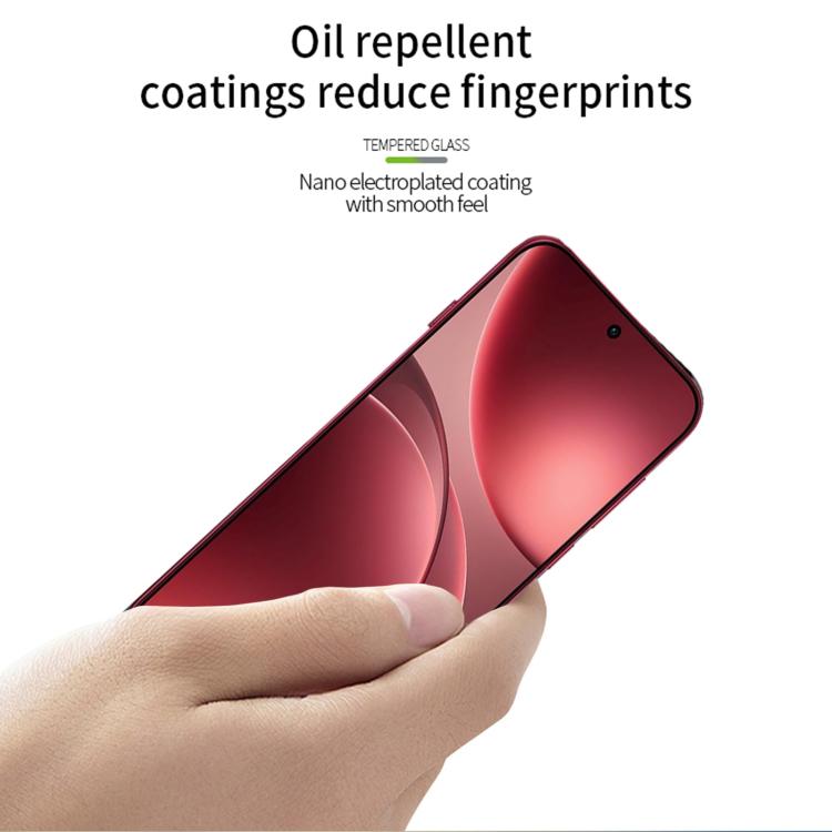 For OPPO Find X9 Pro / OnePlus 15 Unlock PINWUYO 9H 2.5D Full Screen Tempered Glass Film - Black