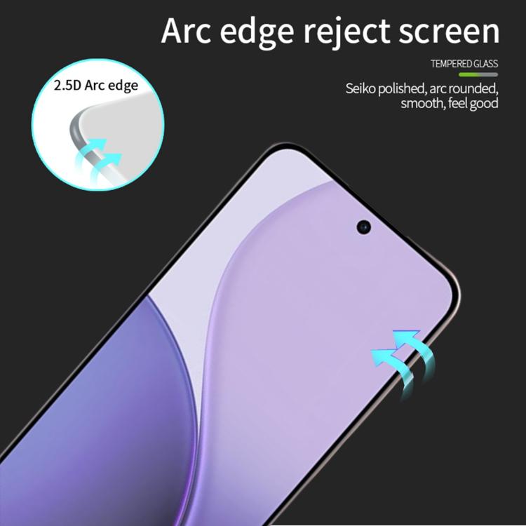 For OPPO Reno14 F PINWUYO 9H 2.5D Full Screen Tempered Glass Film - Black