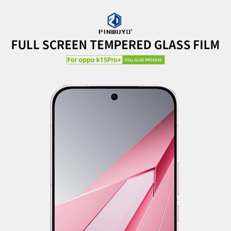 For OPPO K15 Pro+ PINWUYO 9H 2.5D Full Screen Tempered Glass Film - Black