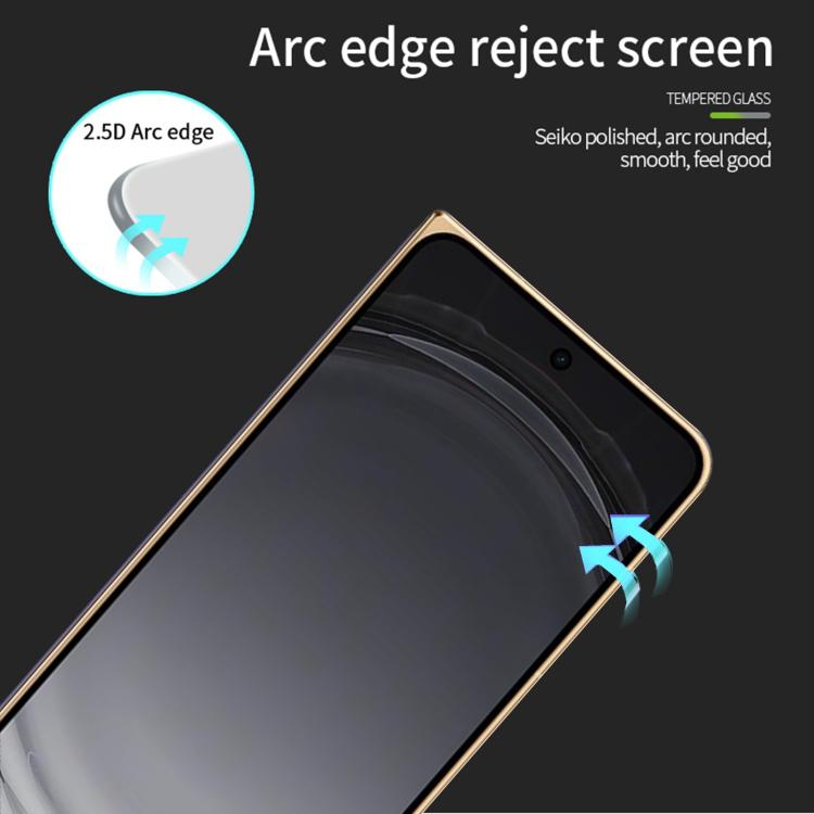 For OPPO Find N6 Outer Screen PINWUYO 9H 2.5D Full Screen Tempered Glass Film - Black