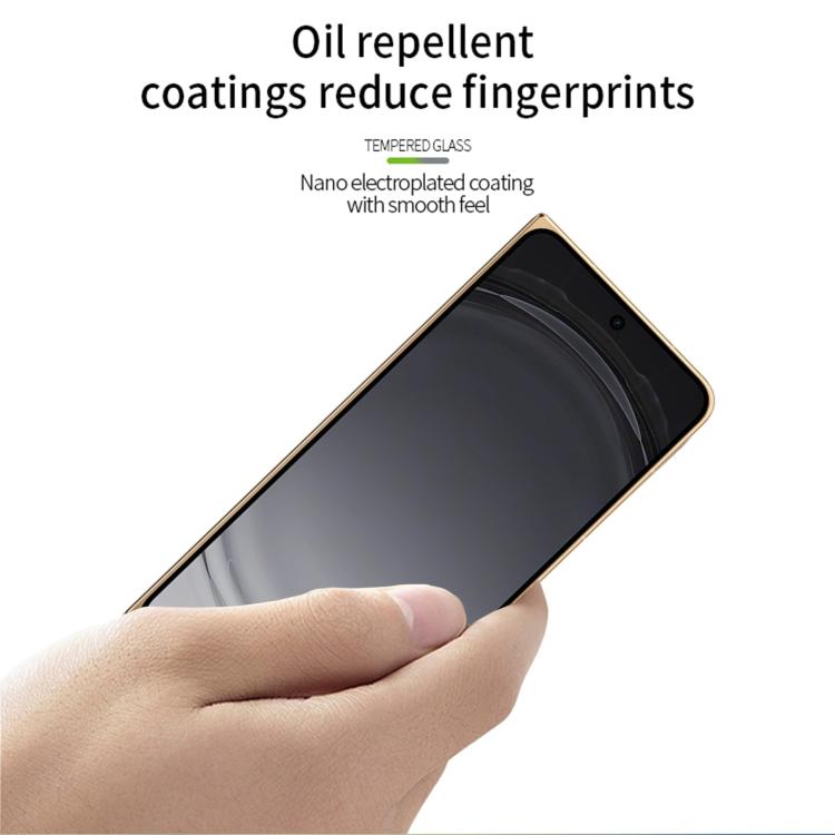 For OPPO Find N6 Outer Screen PINWUYO 9H 2.5D Full Screen Tempered Glass Film - Black