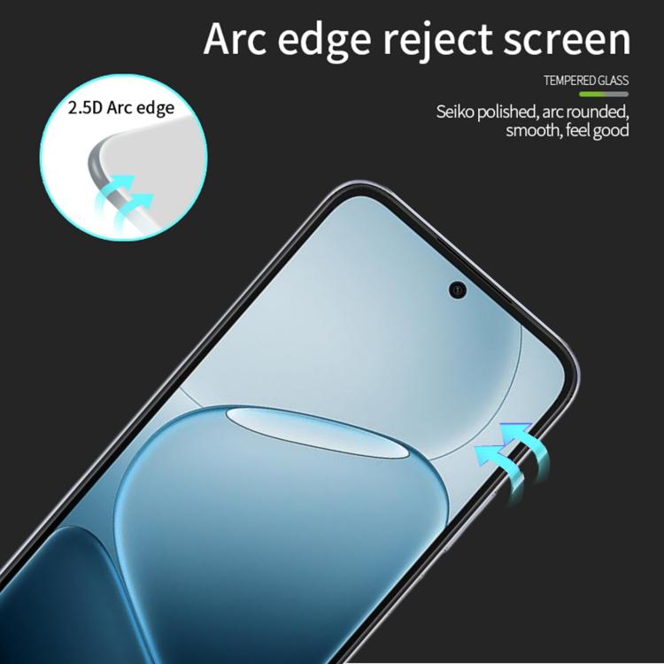 For OPPO K14 / K14X / vivo Y500s PINWUYO 9H 2.5D Full Screen Tempered Glass Film - Black