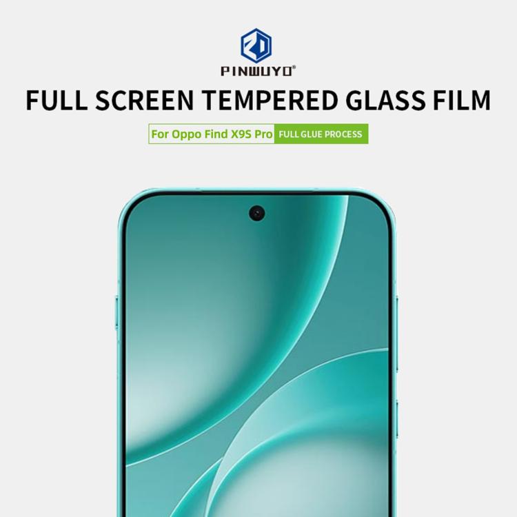 For OPPO Find X9s Pro 5G PINWUYO 9H 2.5D Full Screen Tempered Glass Film - Black