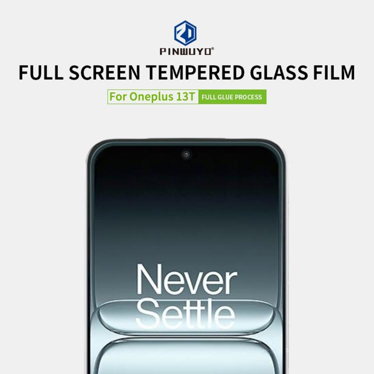 For OnePlus 13T PINWUYO 9H 2.5D Full Screen Tempered Glass Film - Black