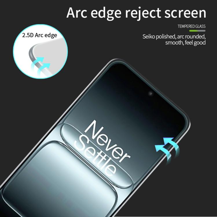 For OnePlus 13T PINWUYO 9H 2.5D Full Screen Tempered Glass Film - Black