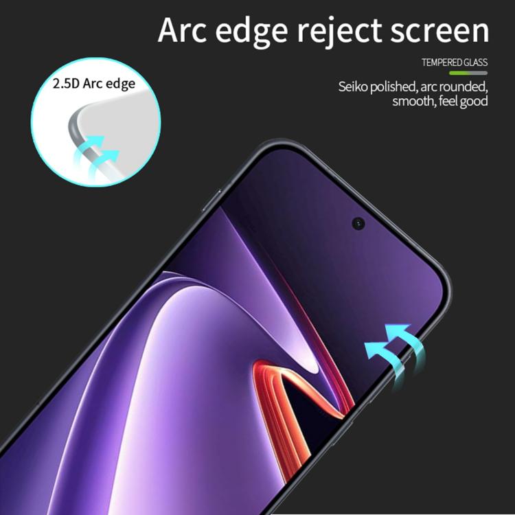 For OnePlus Ace6 Ultra PINWUYO 9H 2.5D Full Screen Tempered Glass Film - Black