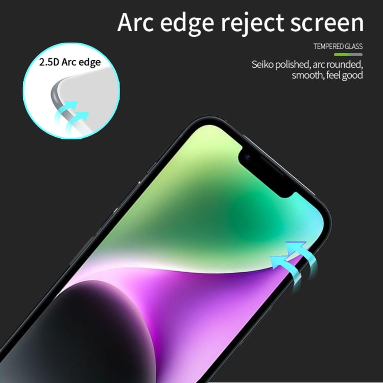 For iPhone 17e / 16e MOFI 9H 2.5D Full Screen Tempered Glass Film - Black