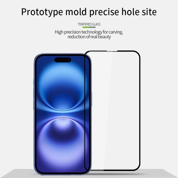 For iPhone 17 MOFI 9H 2.5D Full Screen Tempered Glass Film - Black