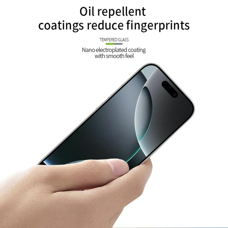 For iPhone 17 Pro MOFI 9H 2.5D Full Screen Tempered Glass Film - Black