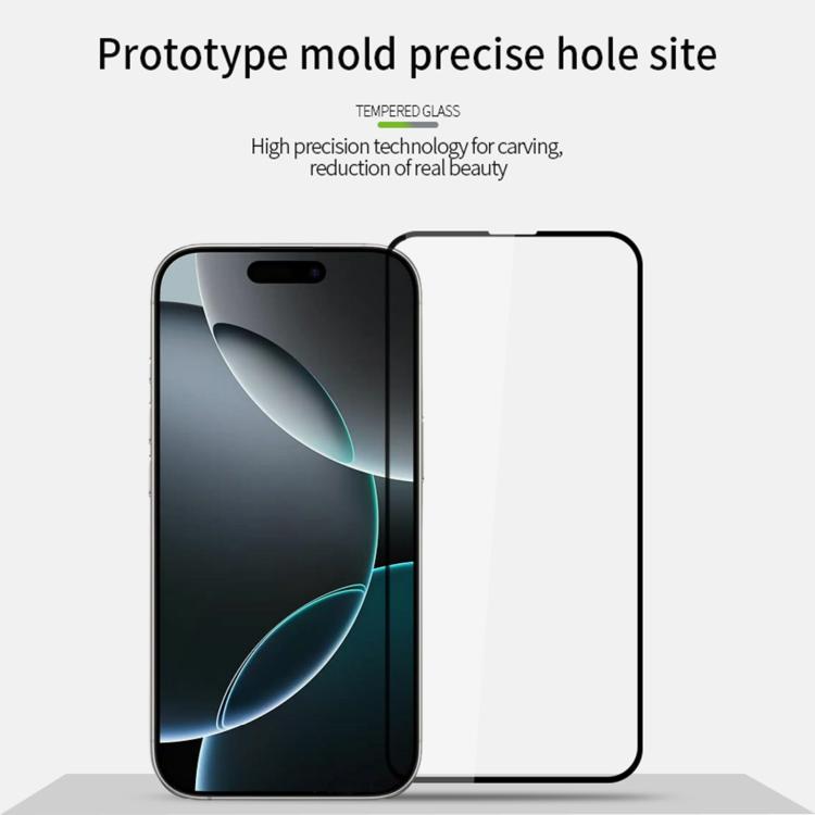 For iPhone 17 Pro Max MOFI 9H 2.5D Full Screen Tempered Glass Film - Black