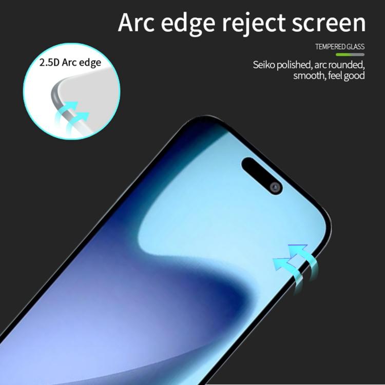 For iPhone  Air MOFI 9H 2.5D Full Screen Tempered Glass Film - Black