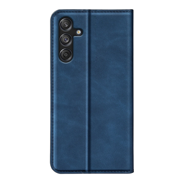 For Samsung Galaxy M55 5G Retro-skin Magnetic Suction Leather Phone Case
