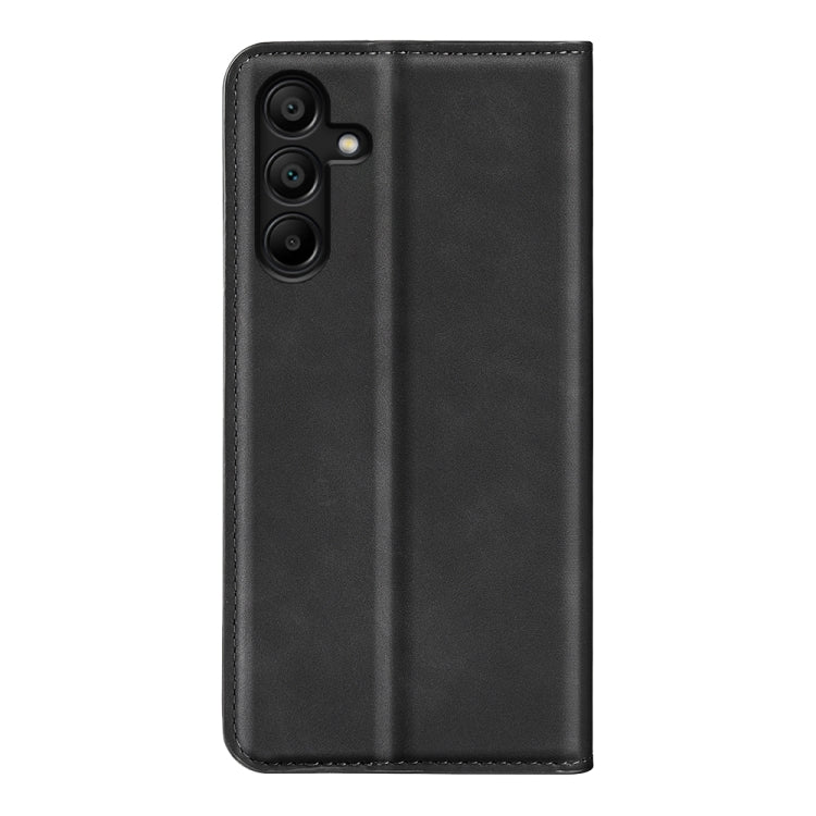 For Samsung Galaxy M15 5G Retro-skin Magnetic Suction Leather Phone Case