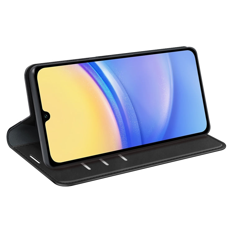 For Samsung Galaxy M15 5G Retro-skin Magnetic Suction Leather Phone Case