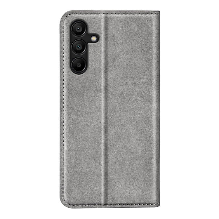 For Samsung Galaxy M15 5G Retro-skin Magnetic Suction Leather Phone Case