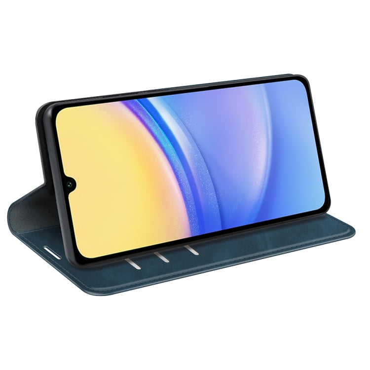For Samsung Galaxy M15 5G Retro-skin Magnetic Suction Leather Phone Case