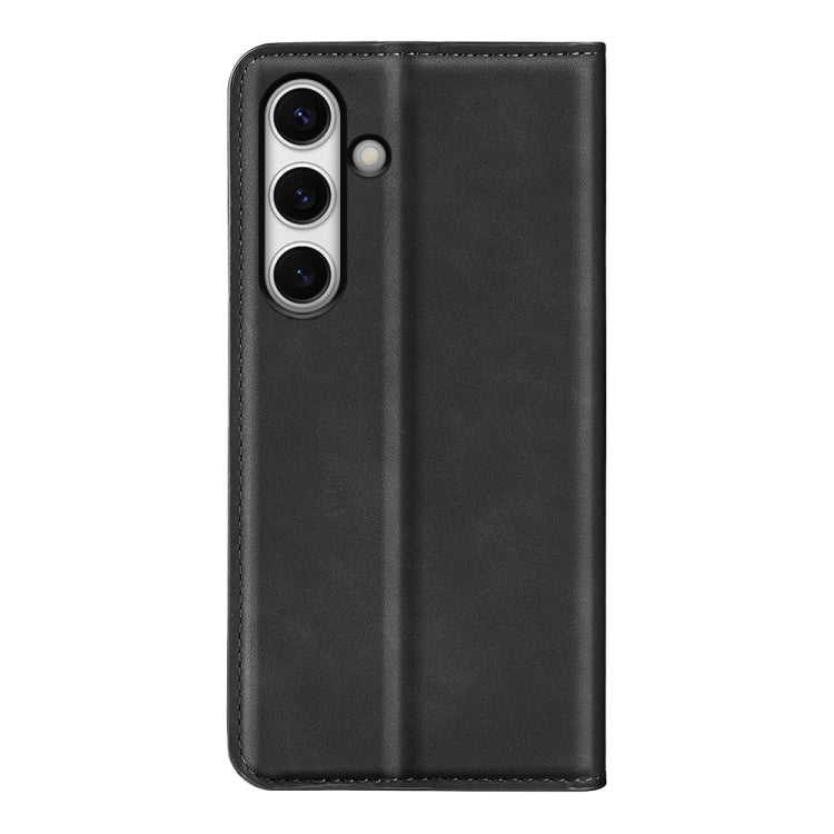 For Samsung Galaxy S24 FE 5G Retro-skin Magnetic Suction Leather Phone Case