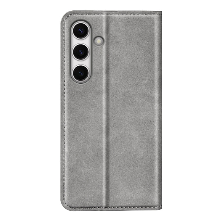 For Samsung Galaxy S24 FE 5G Retro-skin Magnetic Suction Leather Phone Case