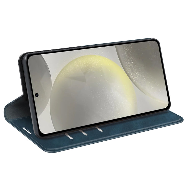 For Samsung Galaxy S24 FE 5G Retro-skin Magnetic Suction Leather Phone Case