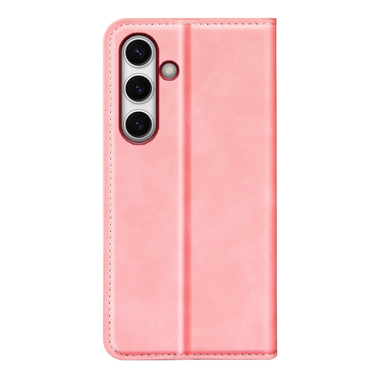 For Samsung Galaxy S24 FE 5G Retro-skin Magnetic Suction Leather Phone Case