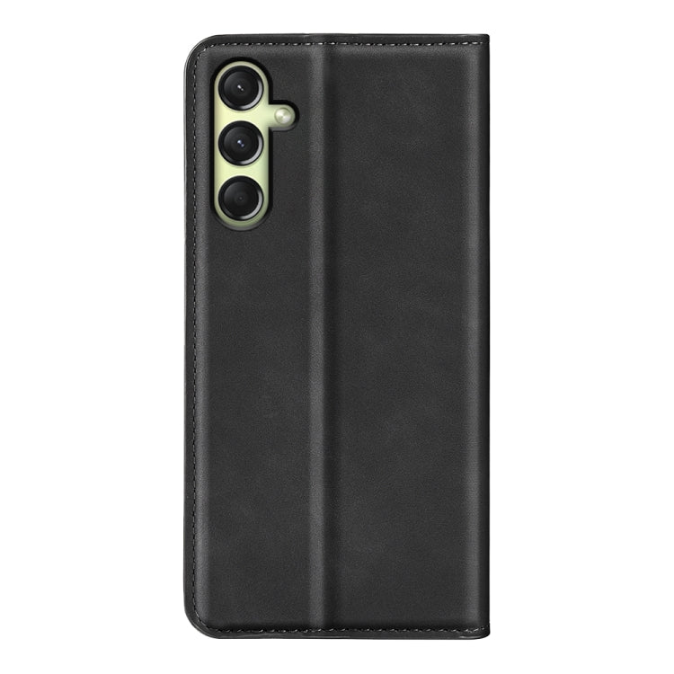For Samsung Galaxy A16 Retro-skin Magnetic Suction Leather Phone Case